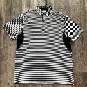 Men’s Under Armour Heat Gear Golf Polo XL Perforated Underarms